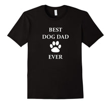 Cool Fathers's Day Best Dog Dad Ever With Paw T-Shirt