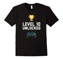 10th Birthday Shirt Gift 10 Year Old Level Up Gamer Tshirt