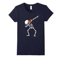 Halloween Dabbing Skeleton FOOTBALL T-Shirt Dab Soccer Ball
