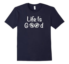 Life Is Good Fishing Rod and Reel Novelty T-Shirt