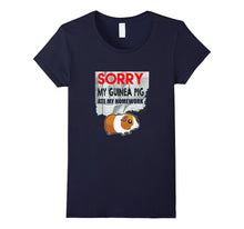 FUNNY GUINEA PIG T-Shirt ATE HOMEWORK Student Back to School