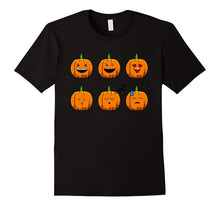Emoji Pumpkin T Shirt Funny Faces Halloween Thanksgiving