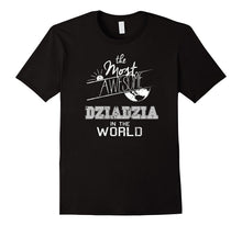 Mens Most Awesome Dziadzia in World Polish Grandpa T Shirt