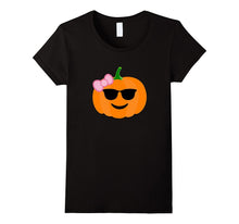Pumpkin Girl T-Shirt Shades Emoji Halloween Costume Tee