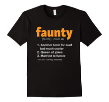 Faunty T-Shirt Fun Aunt Definition Funny Funcle Wife Tee