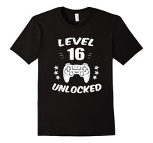 Level 16 Unlocked Gamer Shirt 16 Yrs Old Bday 16th Birthday