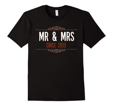 4th Wedding Anniversary Gift Shirt Mr and Mrs Since 2013