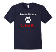 Service Human Do Not Pet With Paw Funny Dog T-Shirt