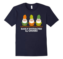 Easily Distracted by Gnomes Dark T-Shirt
