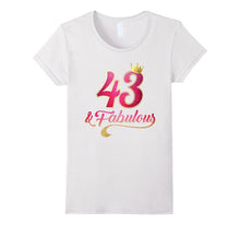 43rd Birthday Queen Fabulous 43 Years Old T-Shirt