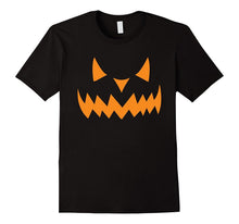 Orange Pumpkin Face Jack O Lantern Halloween T-Shirt