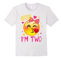 OMG I'm Two T-Shirt 2nd of Birthday Girl Born in 2015