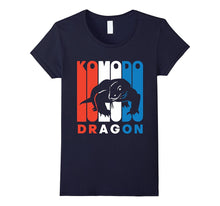 Retro RWnB Komodo Dragon Silhouette T-Shirt