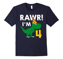 4th Birthday Boy of Dinosaurs T-Shirt 4 Years Old Dinosaurs