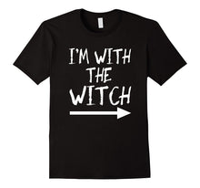 I'm With the Wicth Tshirt Halloween Couples Costume Funny