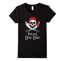 Pirate Dog Dad Family Jolly Roger Skull T-Shirt