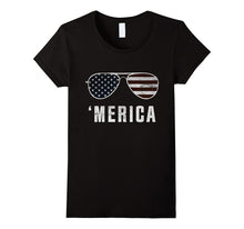 Merica Patriotic Sunglasses T Shirt