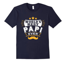 Mens World's Best PAPI Ever, Xmas/Father's Day T Shirt Gift Idea