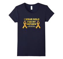 I Wear Gold for My Nephew Childhood Cancer Awareness T-Shirt