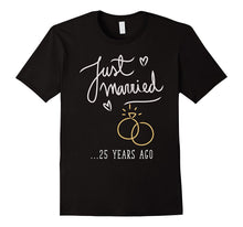 Just Married 25 Years Ago Marriage T Shirt