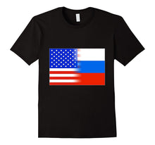 American Russian USA Russia Flag Patriot Immigrant T Shirt