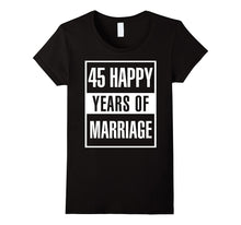 45th Wedding Anniversary Gift Idea Husband and Wife T-Shirt