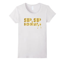 Bridesmaid Shirt Sip Sip Hooray Drinking Bachelorette Gold