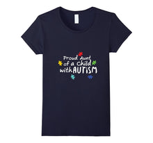Proud Aunt Autism Awareness T Shirt Puzzle Ribbon Gift