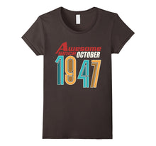 Awesome Since October 1947 T-Shirt 70th Birthday