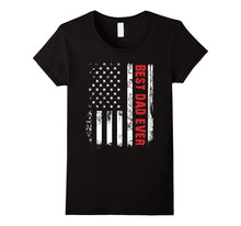 Men's Best Dad Ever American Flag Tshirt for Fathers Day