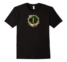 Initial Letter Monogram "P" T-Shirt