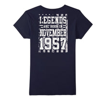 Legends Born in NOVEMBER 1957 Gift 60 Yrs Years Old Backside