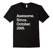 Awesome Since October 2000 Shirt 17th Birthday Gifts TShirt