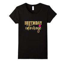 Birthday Entourage Shirt Gift Girly Gold Pink Heart Bestie
