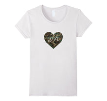 I Love You American Soldier Troops Camo Heart Emoticon Shirt