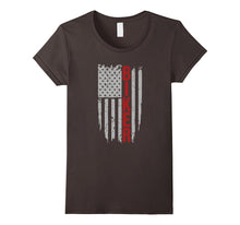 Distressed American Flag and Motorcycle, Biker Funny T-Shirt