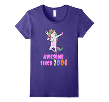 Awesome Since 2006 Birthday Girl Unicorn Dab Tshirt