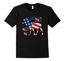 Distressed Don't Moose With Me American Flag Shirt