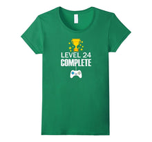 Funny Level 24 Complete T-Shirt 24th Birthday Gamer Gift Tee