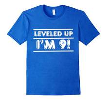 Leveled Up! Happy 9th Nine Birthday Boy T-Shirt T Shirt Tee