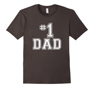 #1 Dad Number One Father's Day Vintage Style T-Shirt