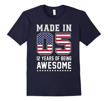 12th Birthday Gift T-Shirt Made in 05 Cute 12 Yrs Old Gift