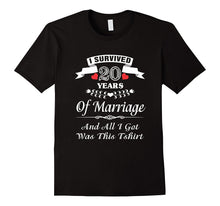 20th Anniversary T-Shirt 20 Years Wedding Marriage Gift