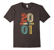Awesome Since 2001 T-Shirt 16 Yrs Old Bday 16th Birthday Tee