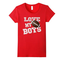 Love My Boys Football Shirt for Mom-Football Mom Shirts Dad