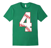 Cute Fourth Birthday Party 4th Baseball T-Shirt Born 2013