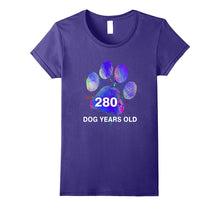 Awesome 280 Dog Years Old T-Shirt Funny 40th Birthday Gift