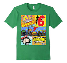 Superhero Birthday Shirt Boys 6 Amazing Awesome Super