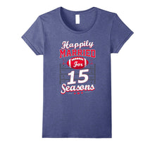 15th Wedding Anniversary Funny Football Lover T-Shirt Gift