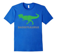 Mens Daddysaurus T-Rex Dinosaur T-Shirt, Daddy Dad Dino Funny